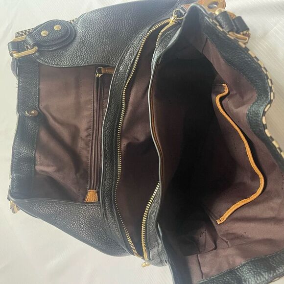 Coach 28895 Edie 31 Legacy Print Black Color Jacquard Leather Shoulder Bag - Picture 12 of 15